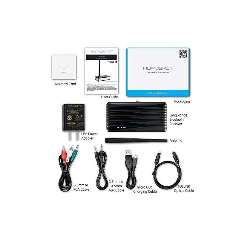 Bluetooth Audio Receiver Adapter Long Range APTX Low Latency by  Music Streaming Support Optical Coaxial 35mm Aux for Home Audio Compatible with iPhone iPad MacBook Samsung Huawei Google