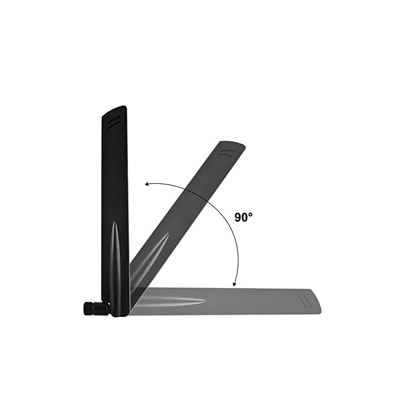 4G LTE Antenna, WiFi Antenna Signal Booster 2.4GHz+5GHz Dual Band Amplifier for Verizon/AT&T/Wireless Network Router/Modem/Acess Point and More, Directional Network Reception Male Plug -2 Pack
