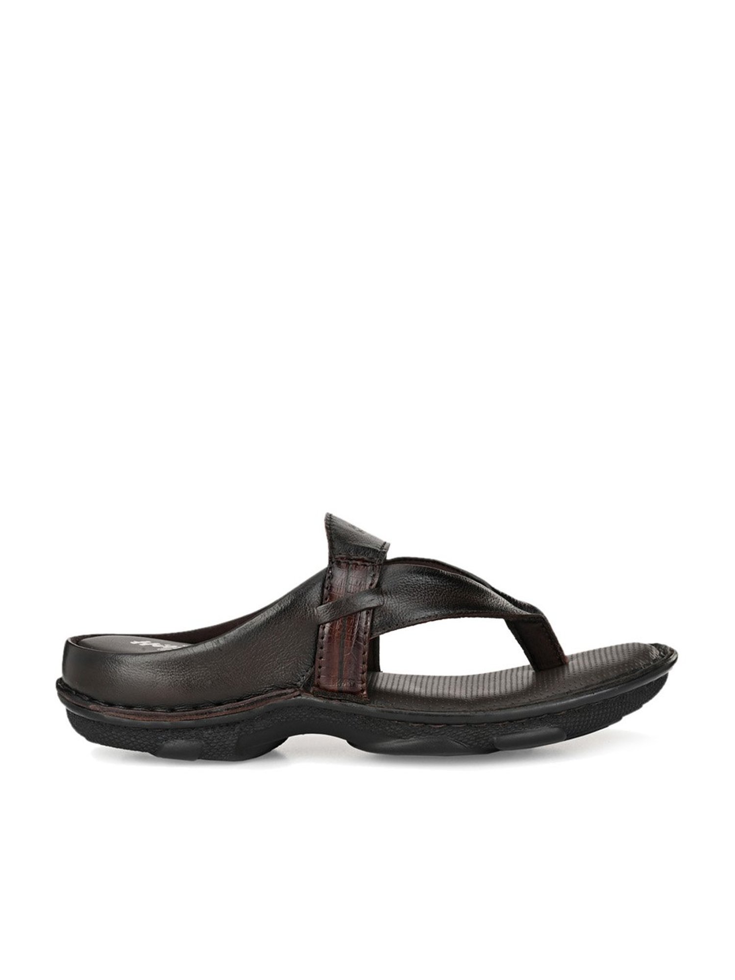 Hitz Men's Brown Thong Sandals