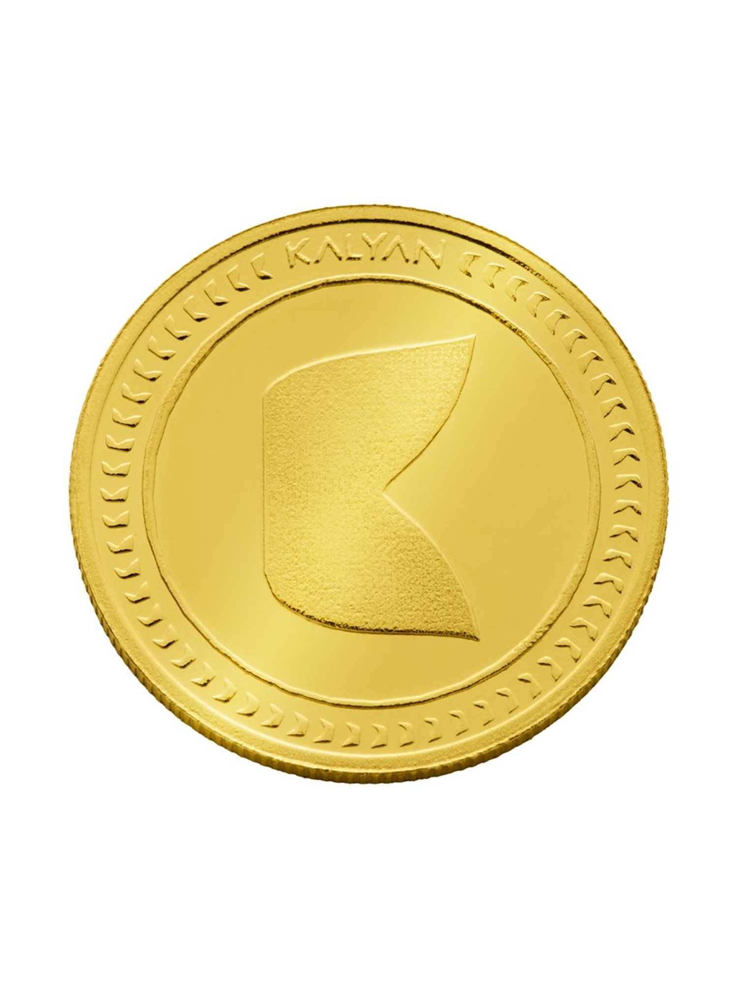 P.C. Chandra Jewellers Pooja Kalash-Inscribed 24k (999) 0.05gm Yellow Gold Foil Coin