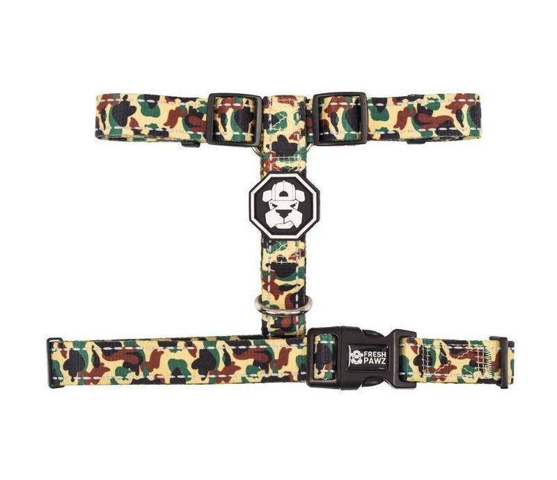 Fresh Pawz Hype Camo Dog Harness - S