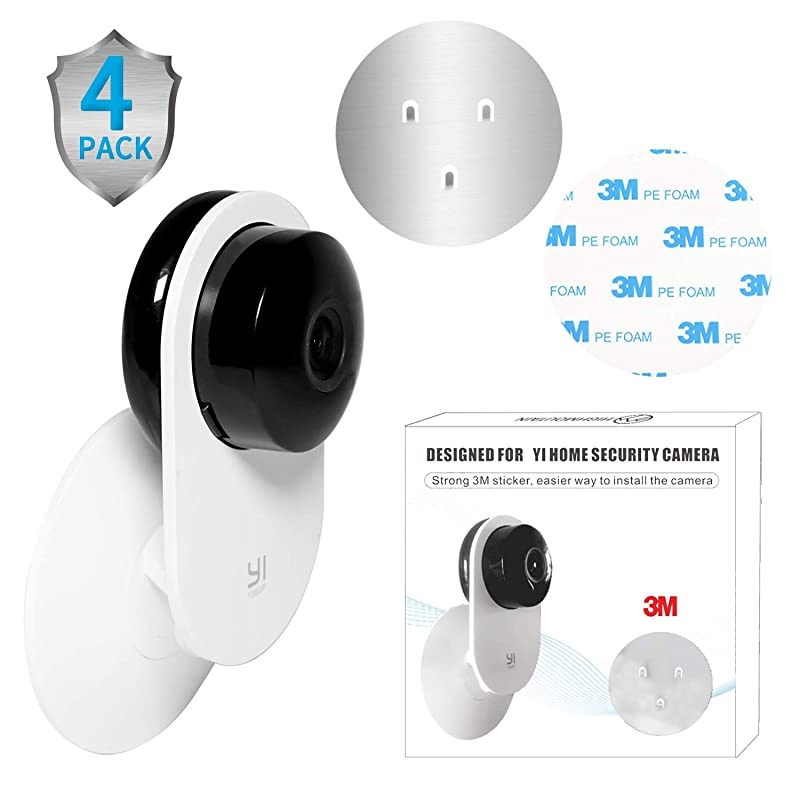 Pack Wall Mount for Yi Home Security Camera No Punching Extremely Simple Installation Camera is NOT Included