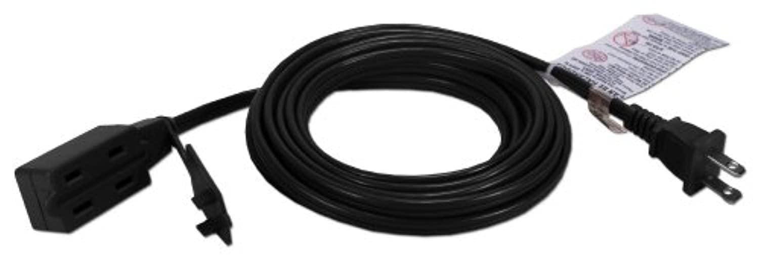 Qvs 3-Outlet 2-Prong 15Ft Power Extension Cord - 3 X Ac Power - 15 Ft Cord - 13 A Current - 125 V Ac Voltage - 1625 W