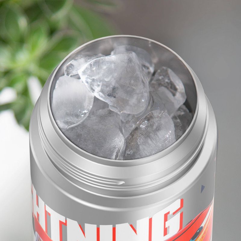 Thermos Cars 12oz FUNtainer Water Bottle - Black/Silver