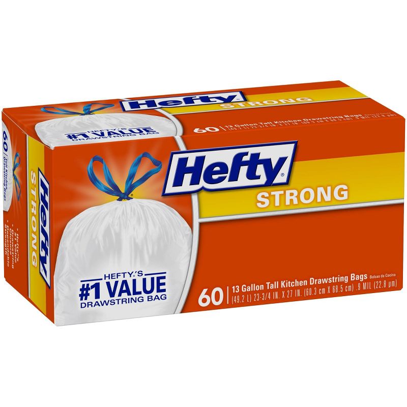 Hefty Strong Extra Large Drawstring Trash Bags - 33 Gallon - 26ct