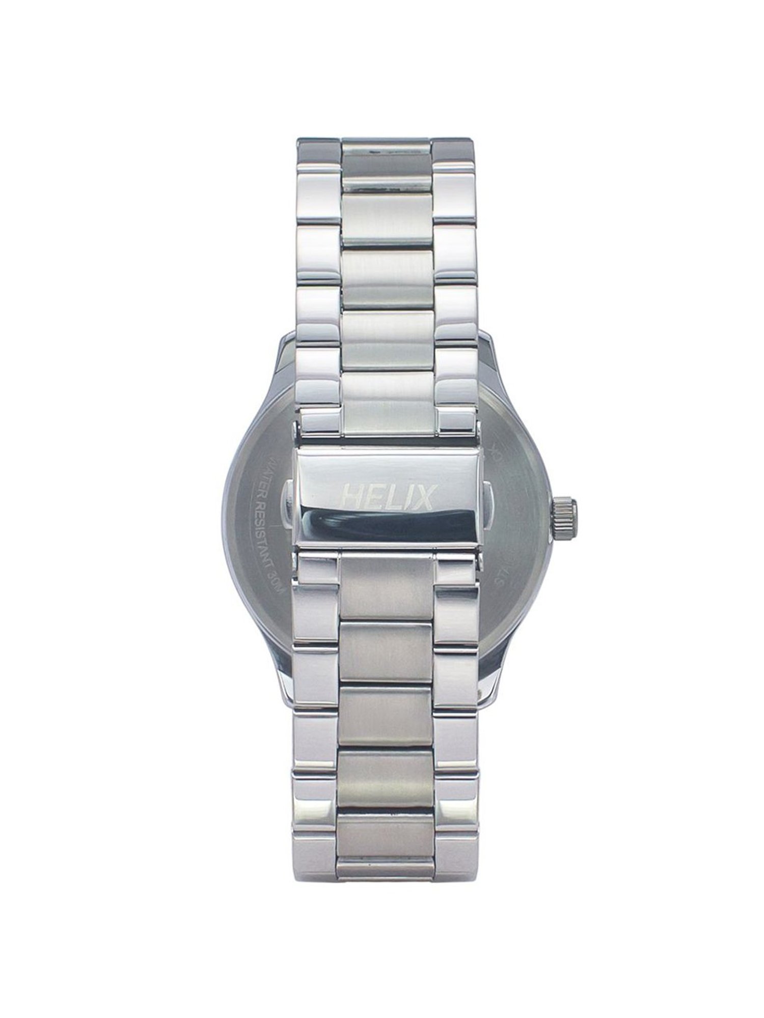 Helix By Timex Silver Round Dial Analog Stainless Steel Men Watch - TW043HG15