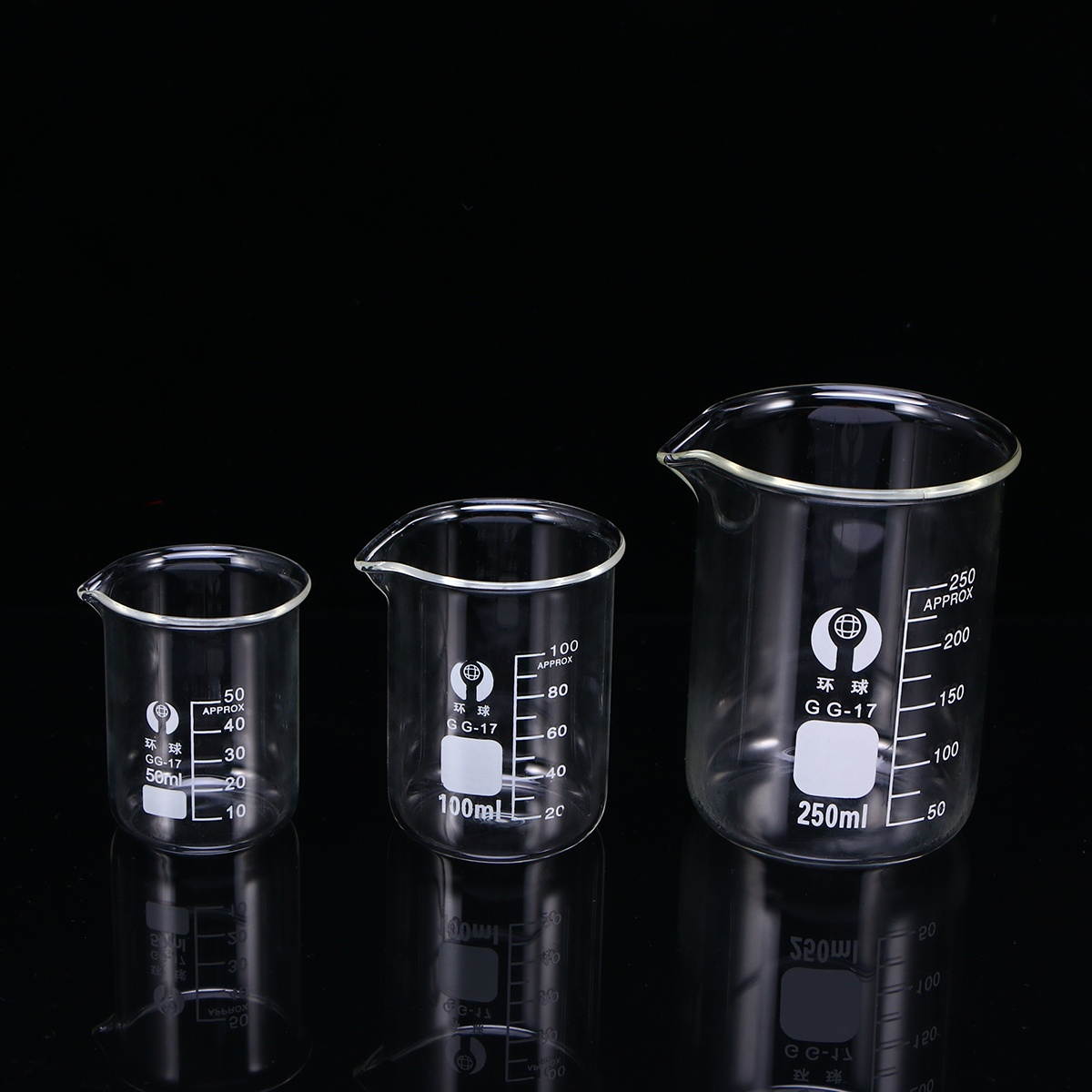 50ML Glass Beaker Premium Durable Graduated Household Kitchen Measuring Cup Drink Water Beaker Chemistry Glassware