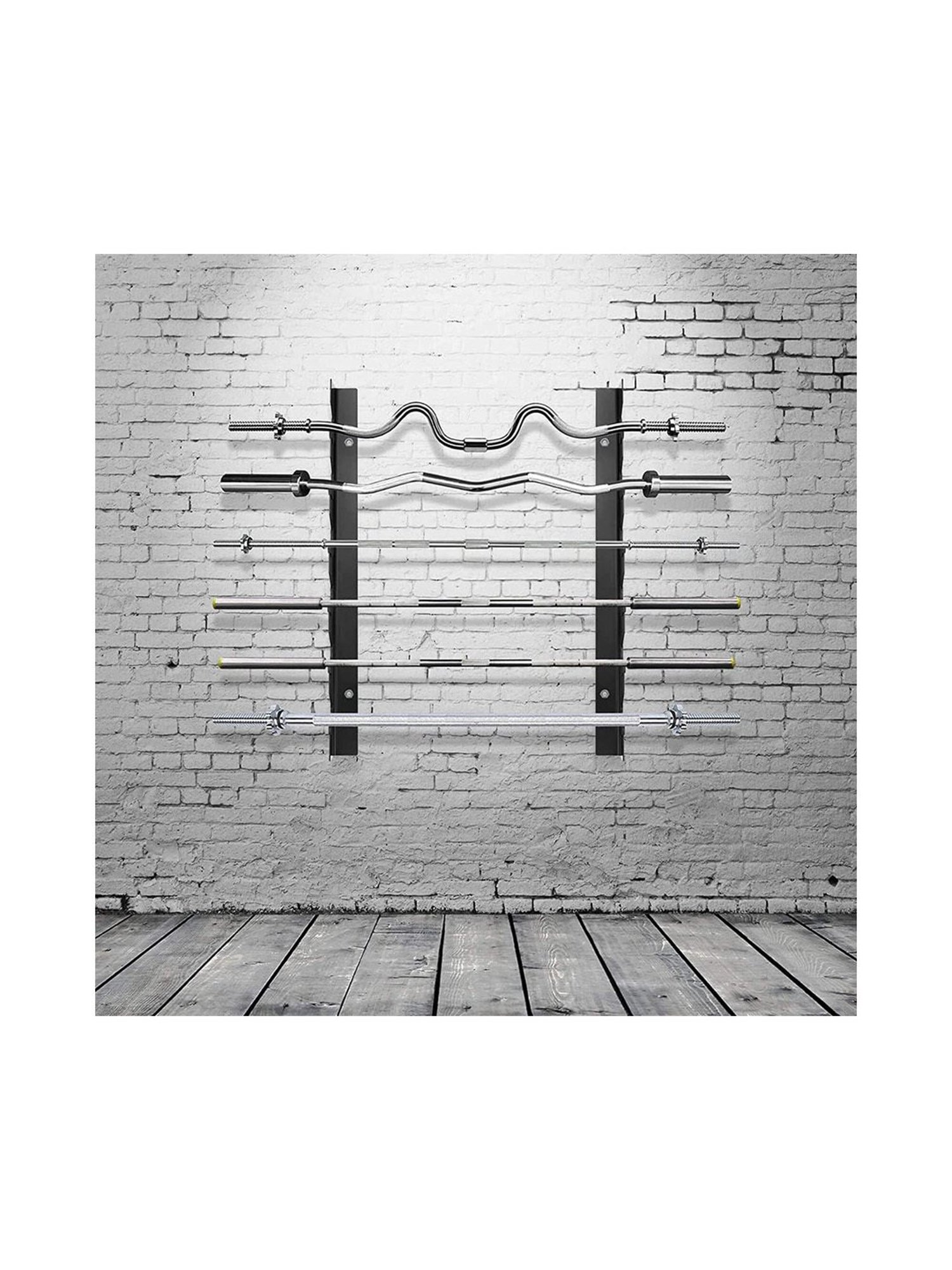 Protoner Olympic Barbell Rack (Black) Size - 66x8.9x3.8