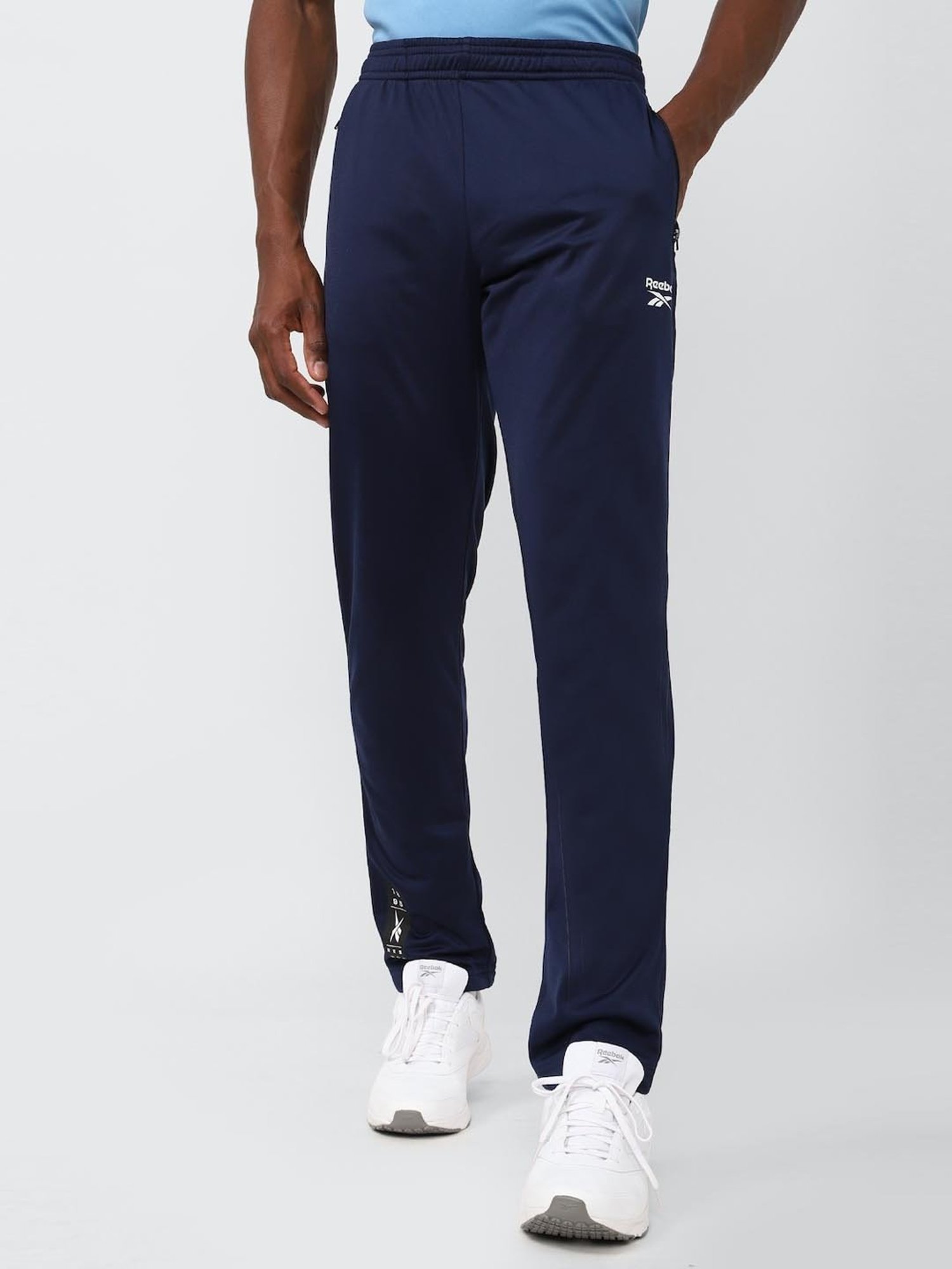 Reebok Navy Regular Fit Trackpants