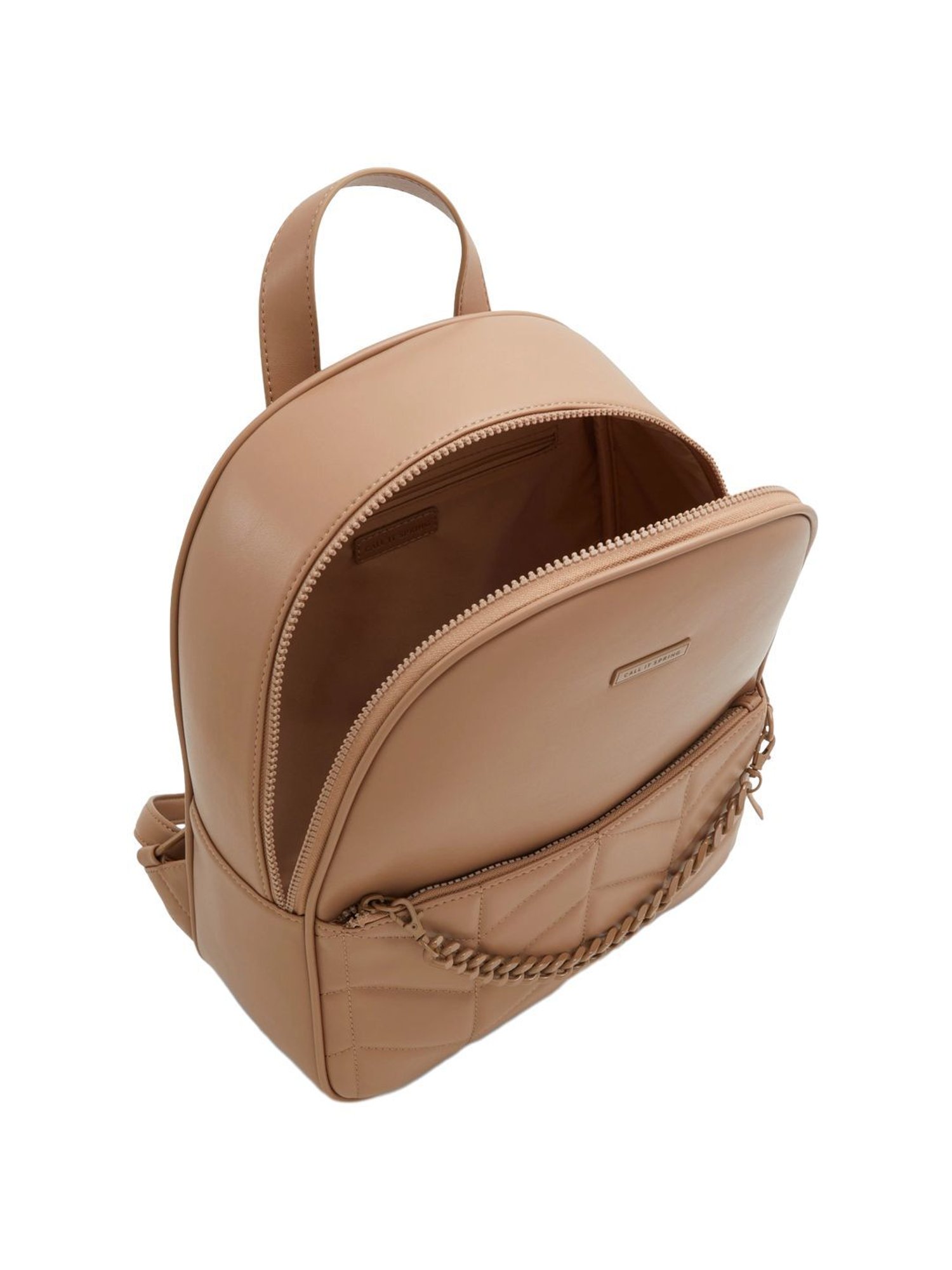 Call It Spring Beige PU Large Backpack