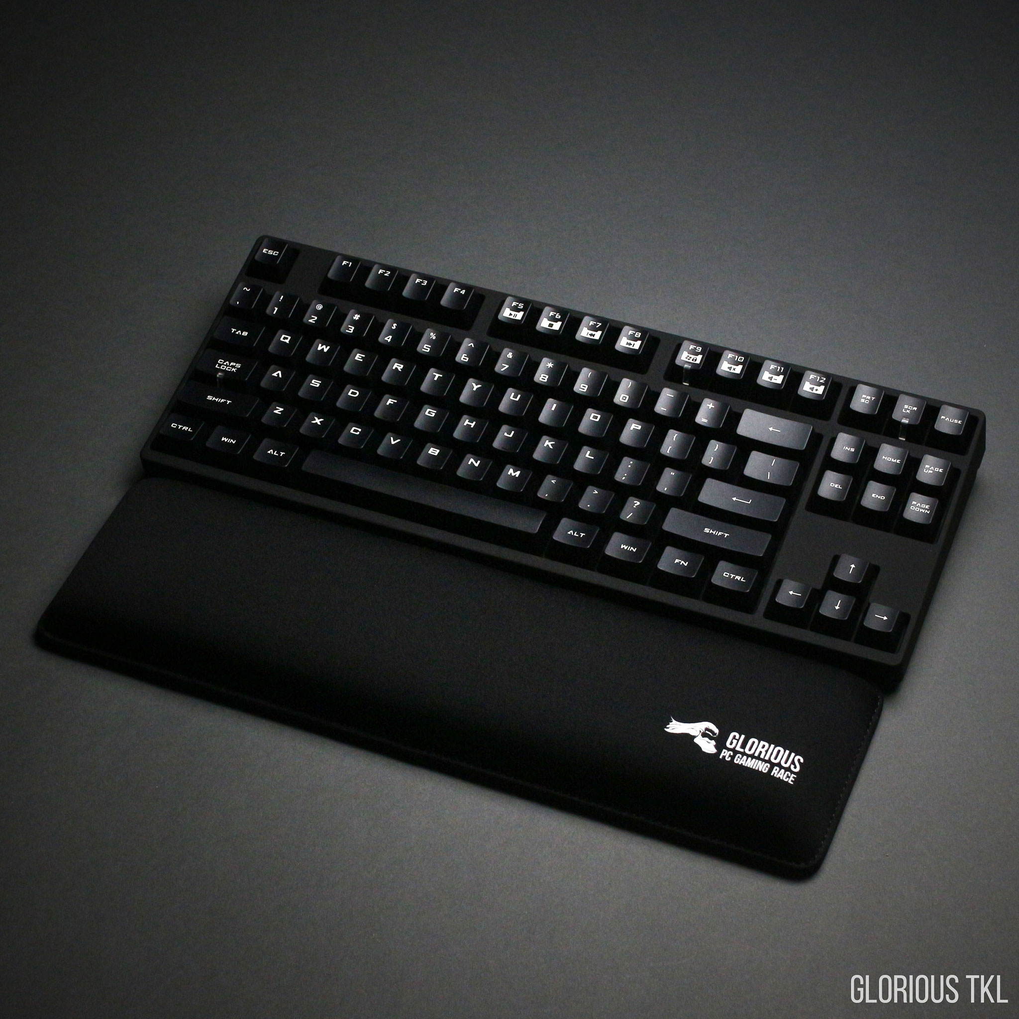 Glorious Gaming SLIM Wrist Pad/Rest - COMPACT SIZE Mechanical Keyboards,Stitched Edges,Ergonomic | 12x4 inches/13mm Thick (GSW-75)