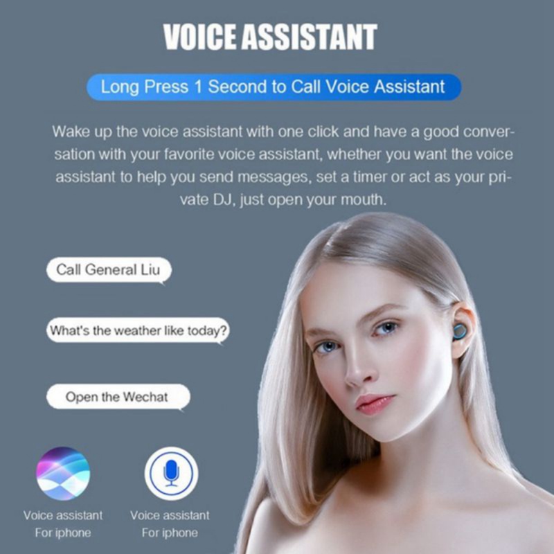 Bluetooth 5.0 Wireless Earbuds with Wireless Charging Case IPX7 Waterproof TWS Stereo Headphones in Ear Built in Mic Headset Premium Sound with Deep Bass for Sport,Black