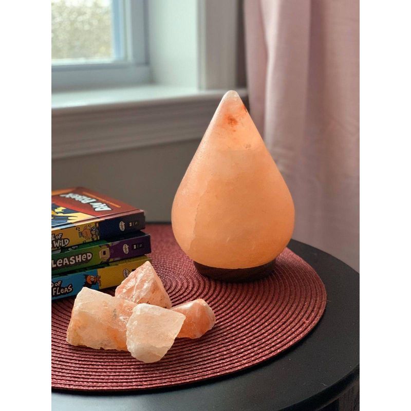 Tear Drop Salt Lamp Pink - Q&A Himalayan Salt