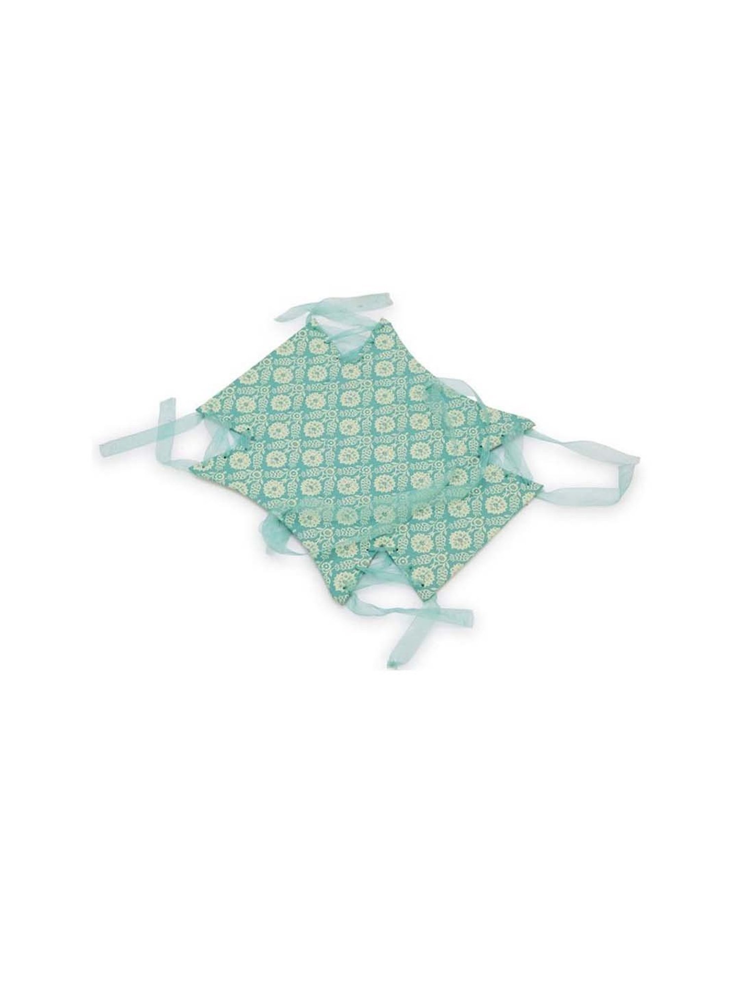 Fabindia Home Teal Paper Printed Sarkhaab Gift Box