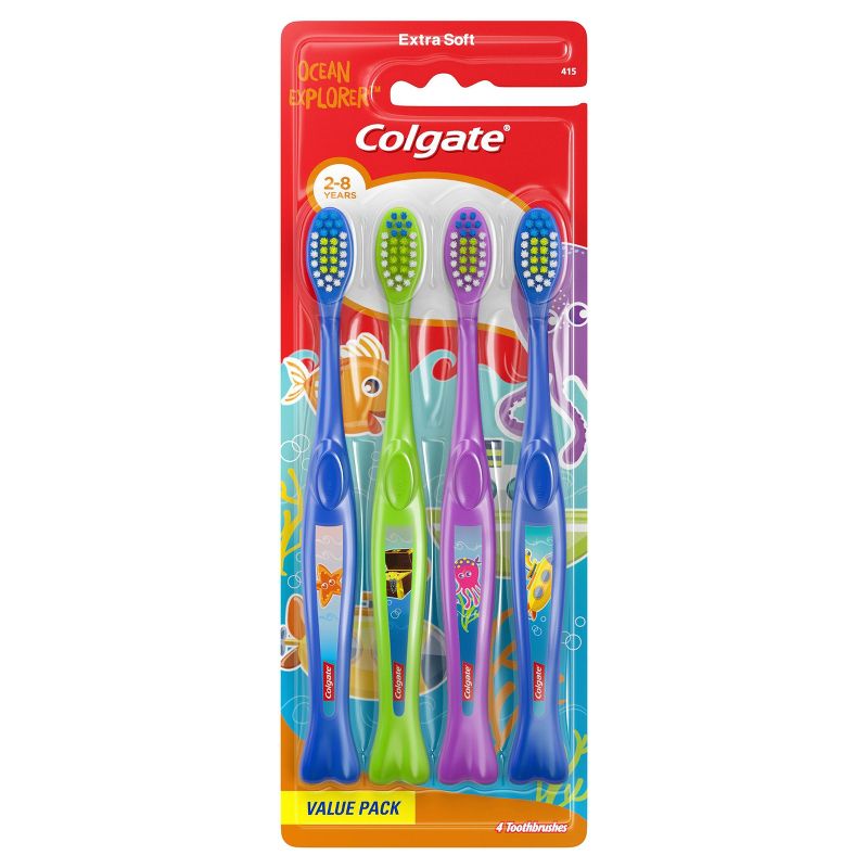 Colgate Kids Toothbrush Value Pack - Extra Soft - Ocean Explorer - 4ct