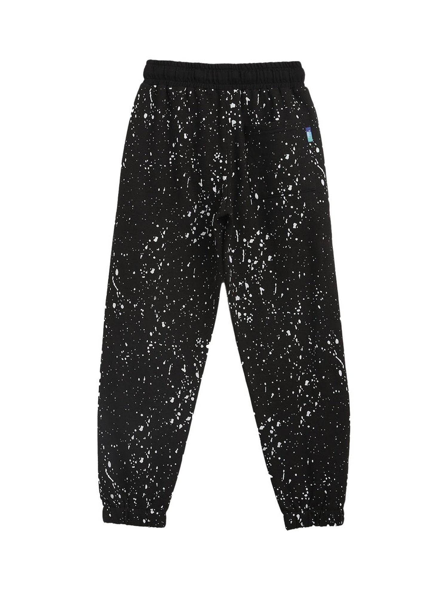 Li'l Tomatoes Boys Black Printed Joggers