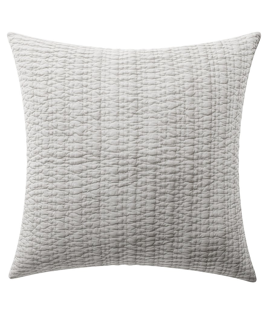 Vera Wang Charcoal Vines Grey Euro Sham