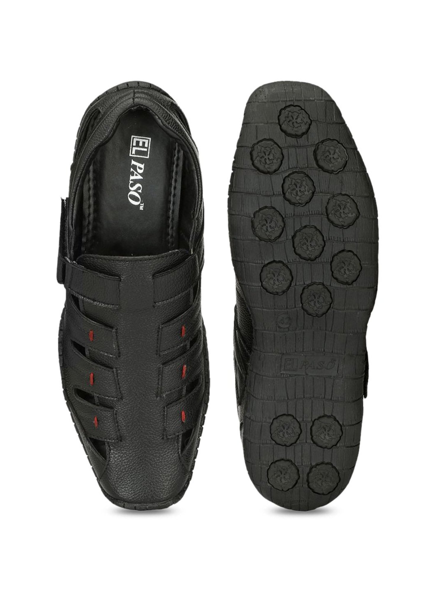 El Paso Black Fisherman Sandals