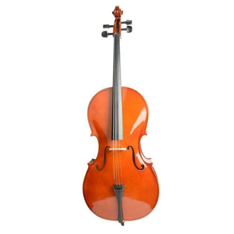 New 4/4 Professional Adult Retro Basswood Cello +Bag+Bow+Rosin+Bridge