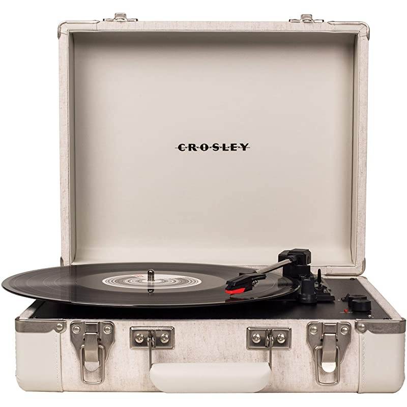 CR6019D-SA Executive Vintage Bluetooth 3-Speed Portable Suitcase Turntable with USB, Sand