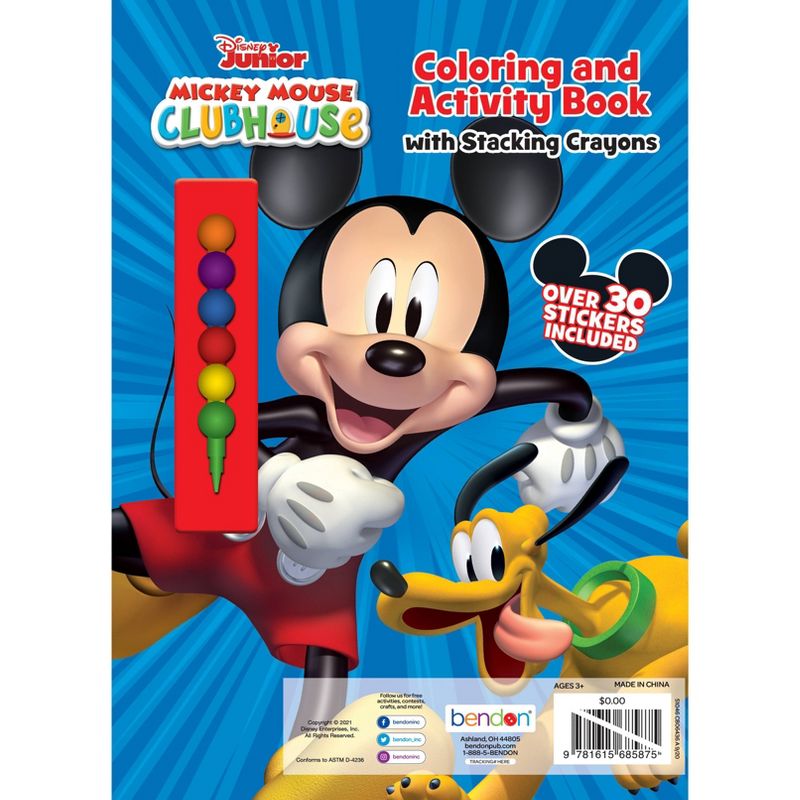 Disney Jr Coloring Book with Stacking Crayons