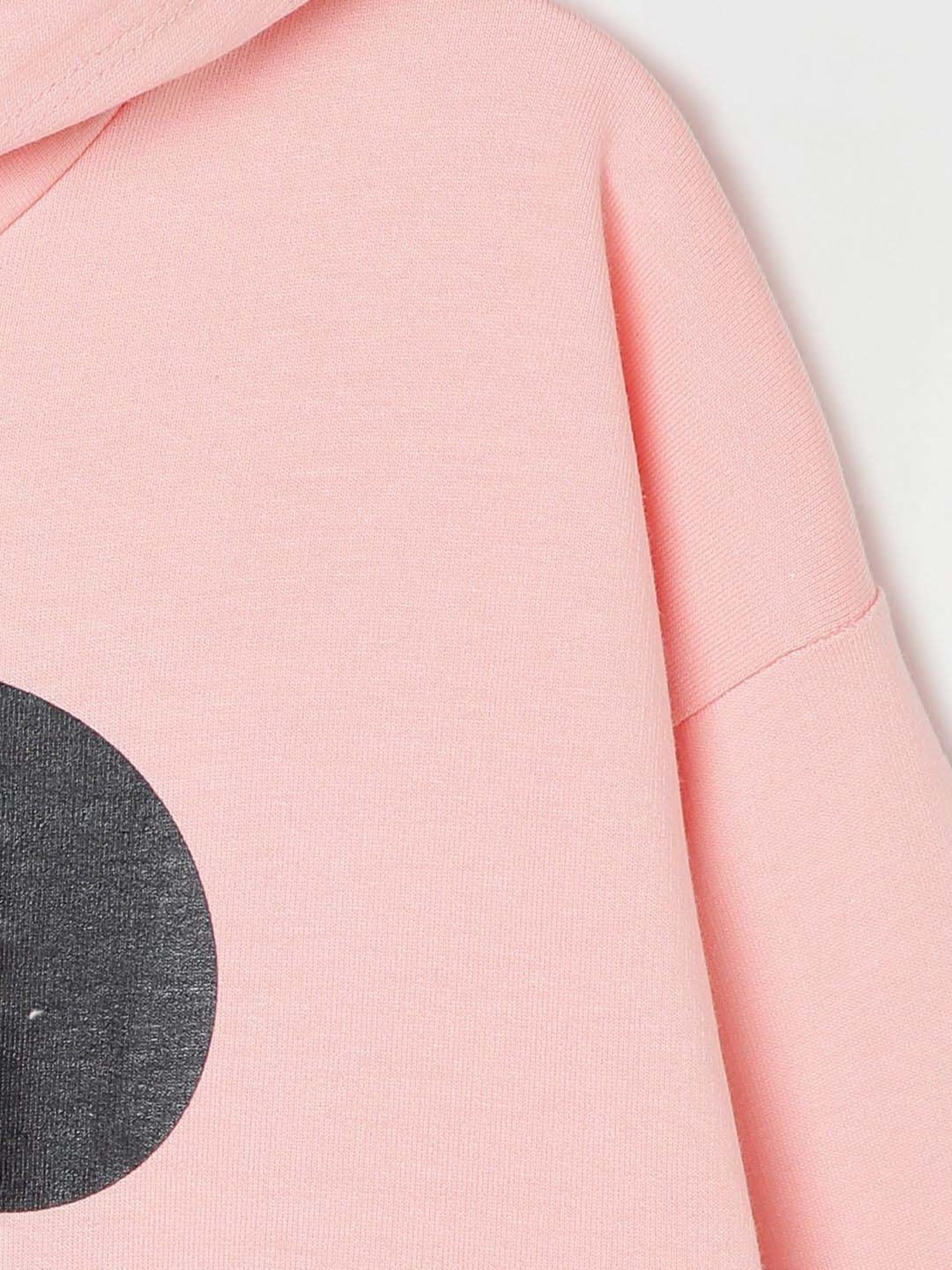 Fame Forever by Lifestyle Kids Peach Cotton Printed Full Sleeves Sweatshirt