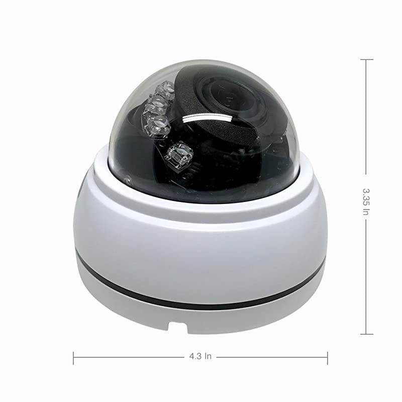 1080P Mini Dome Indoor Security Camera with Great Night Vision,White