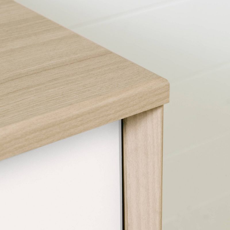 Yodi Changing Table with Drawers - Soft Elm and Pure White - South Shore