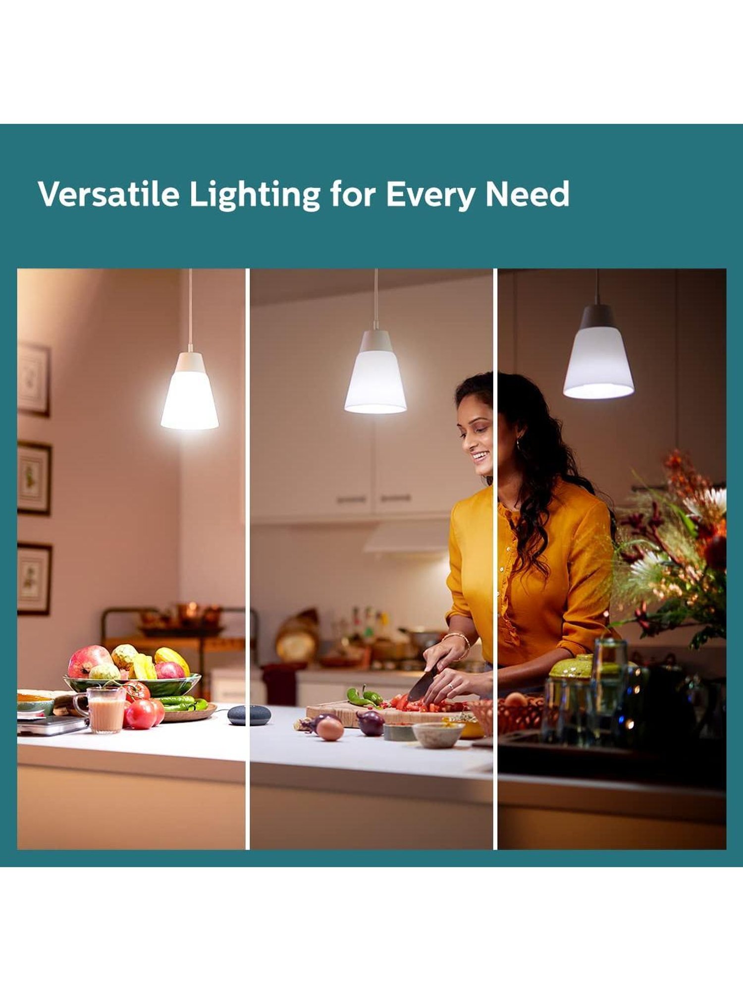 Philips Multi -Wattage LED Bulb 3 Wattages in 1 LED Bulb (Crystal White)