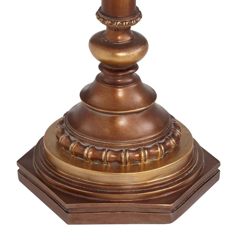 Kathy Ireland Night Light Glass Tray Floor Lamps Set of 2