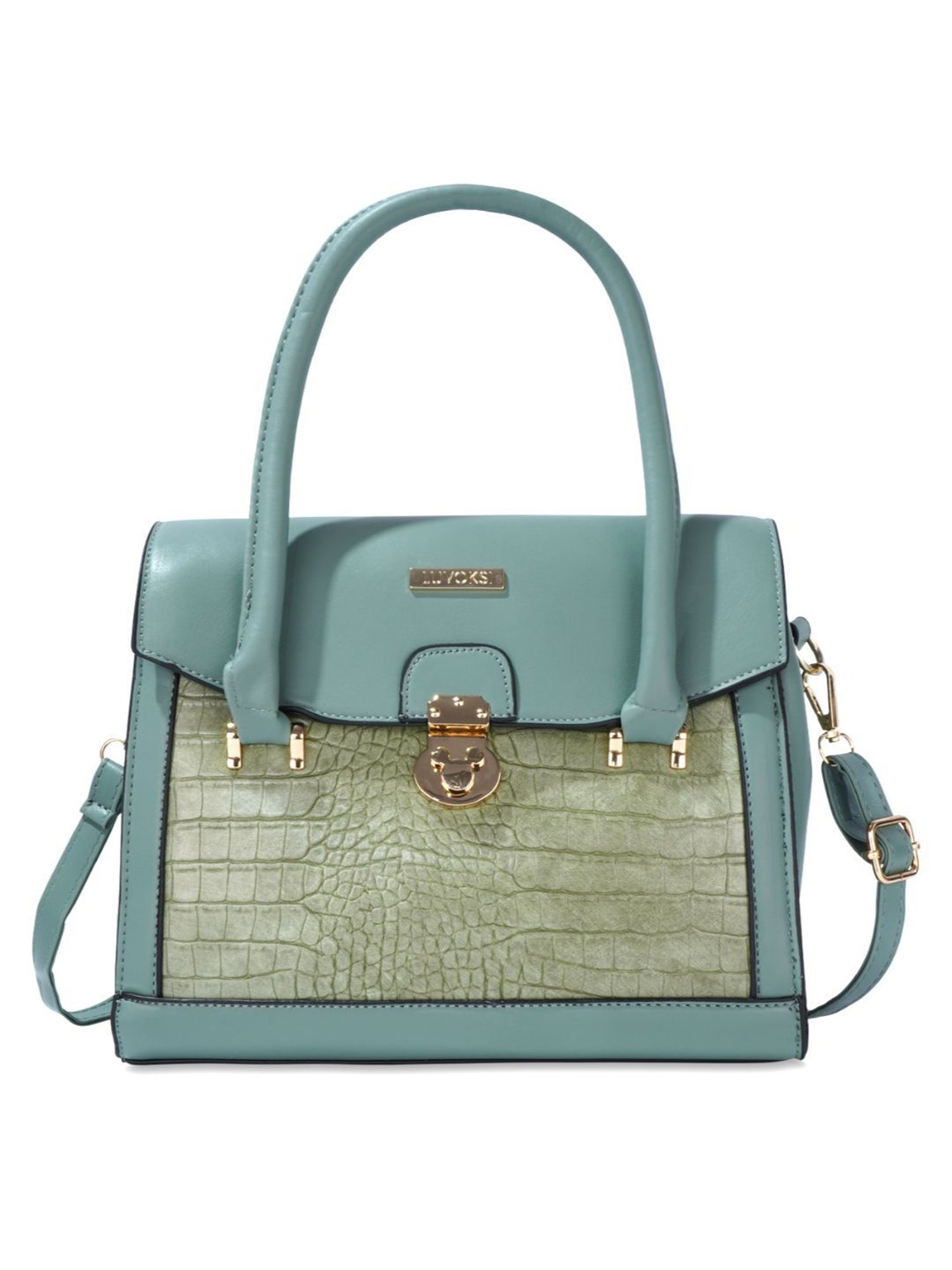 Luvoksi Green Animal Effect Large Satchel Handbag