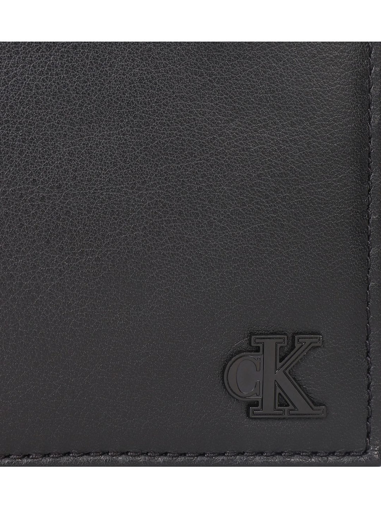 Calvin Klein Black Hardware Medium Bi-Fold Wallet