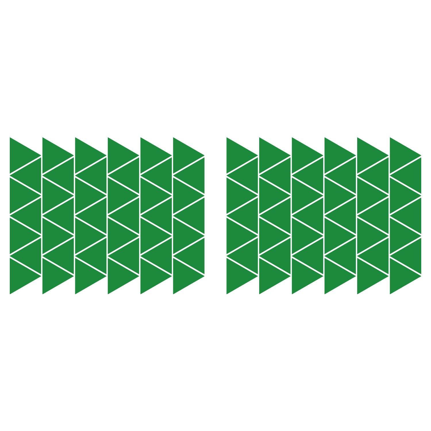 LiteMark 2 Inch Black Removable Triangle Decals - Pack of 84