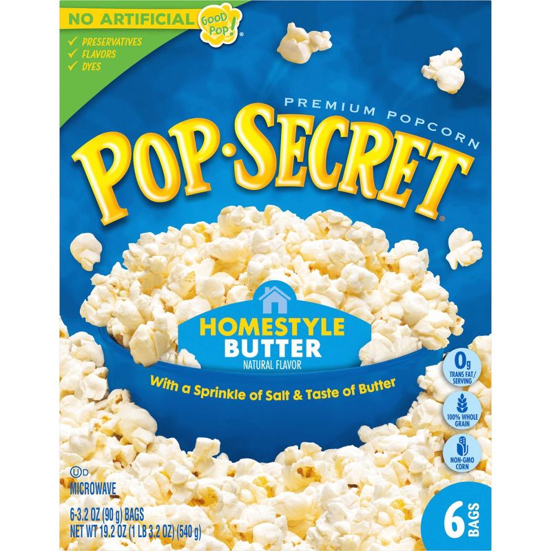 Pop Secret Homestyle Microwave Popcorn - 6ct