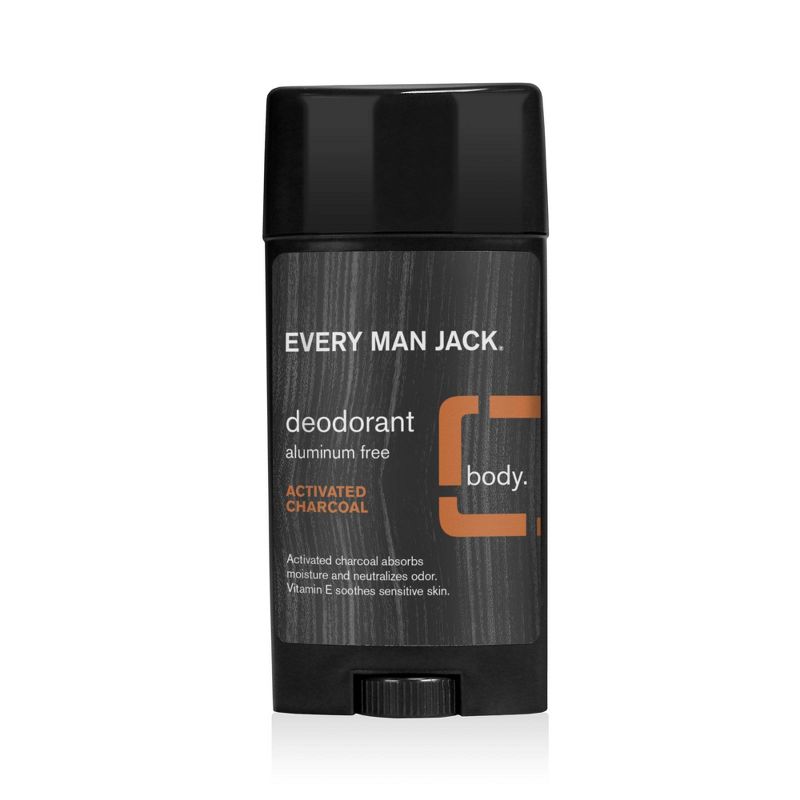 Every Man Jack Activated Charcoal Deodorant - 2.7oz