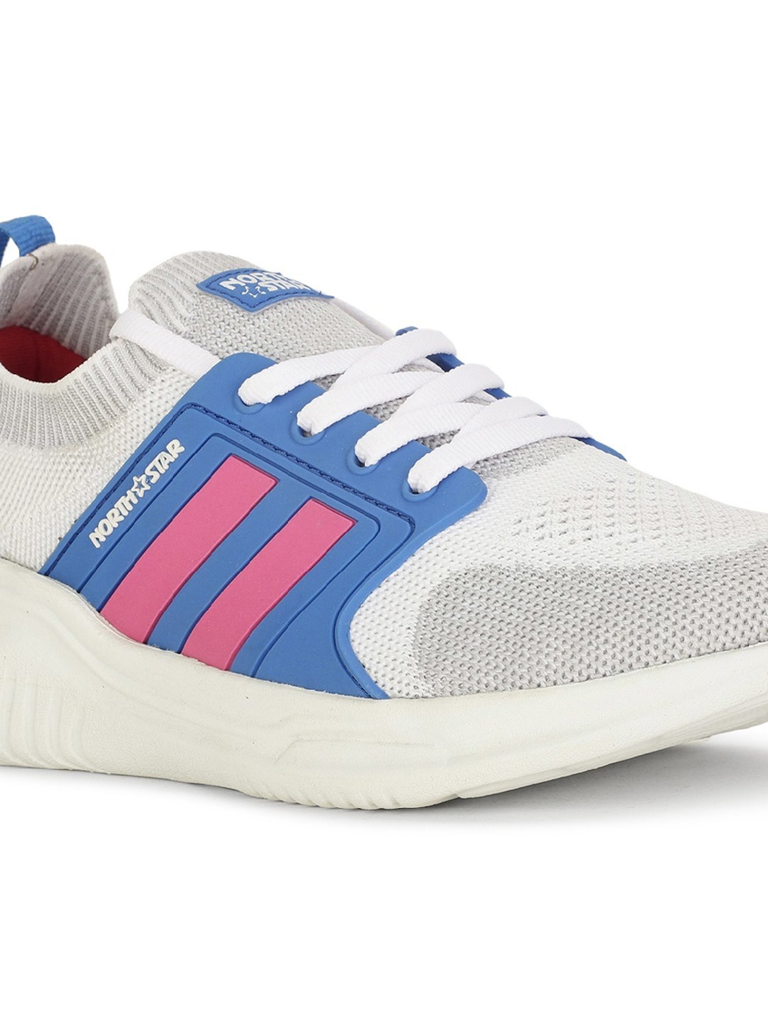 North Star by Bata Women's White Running Shoes