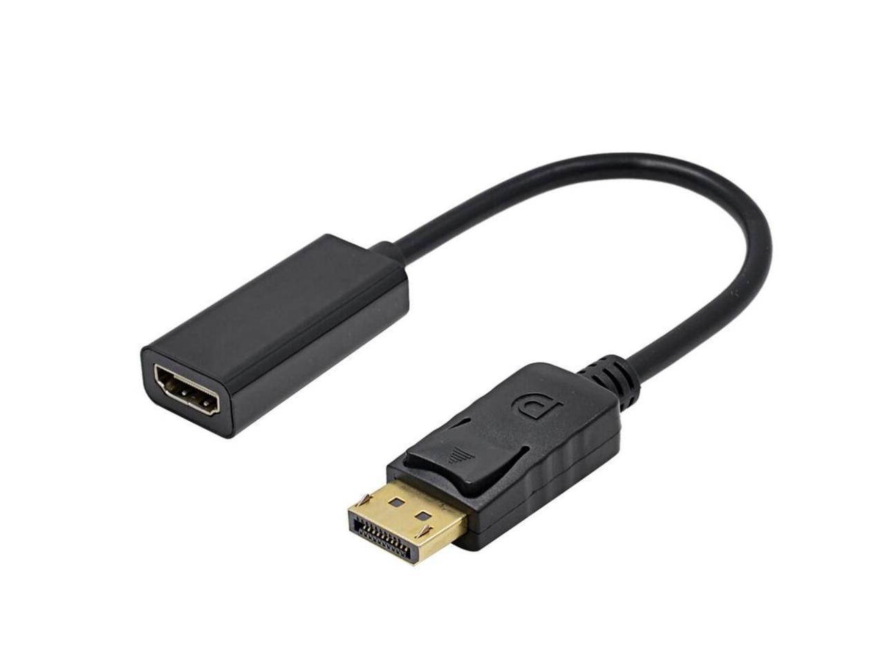 SA DP Display port Displayport Male to HDMI Female Converter Adapter Black/white DP to HDMI Displayport to HDMI Adapter Black M/F HD 1080P AV Converter for Lenovo Dell HP and other Brand