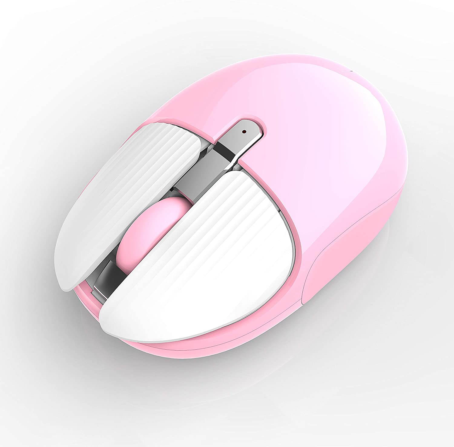 Rechargeable Wireless Mouse Mini Portable Mobile Mouse 1200DPI Silent 3 Buttons Optical Mouse with Nano Receiver Home Office Cordless Mice for PC Laptop Computer