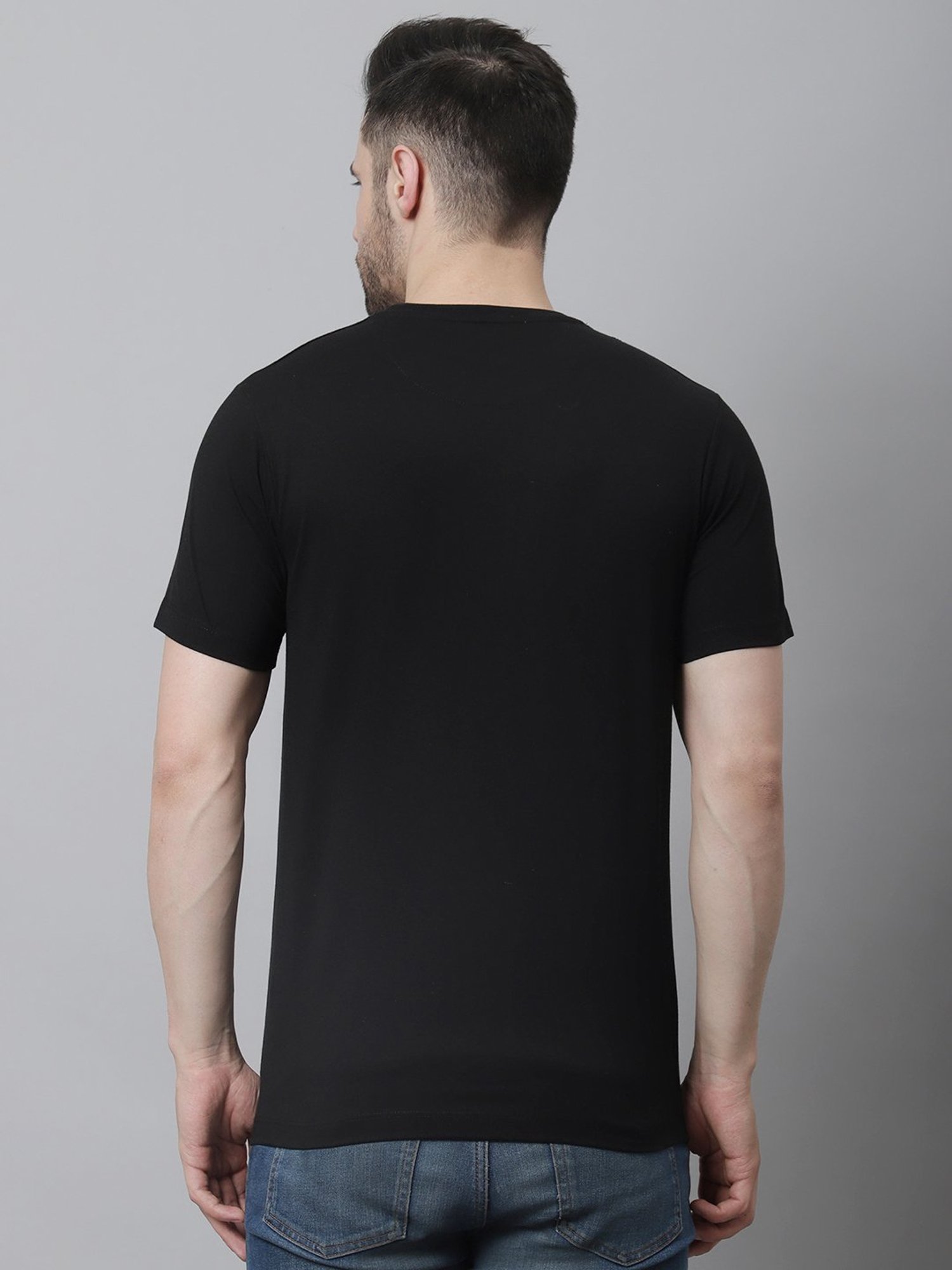 Venitian- Forbidden Clothing Black Slim Fit Printed T-Shirt