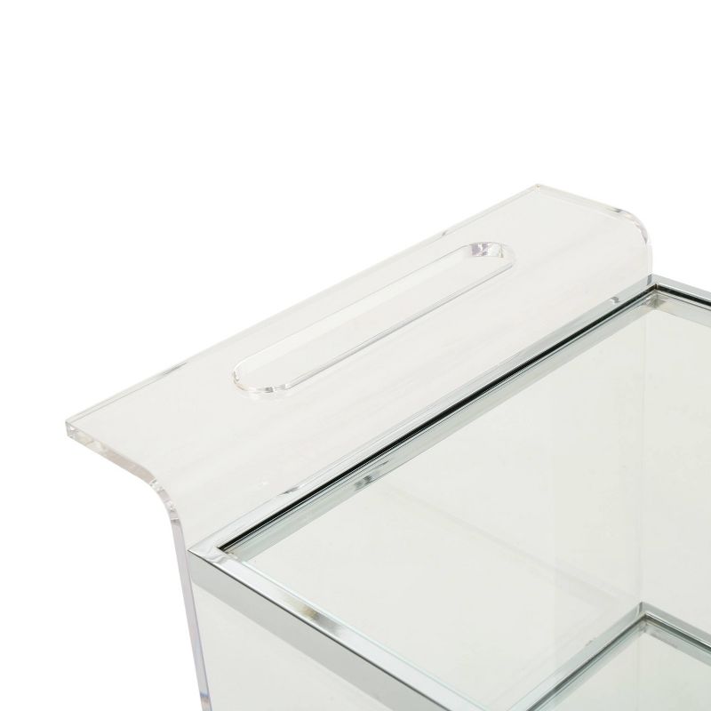 Yves Acrylic Bar Trolley Clear - Christopher Knight Home