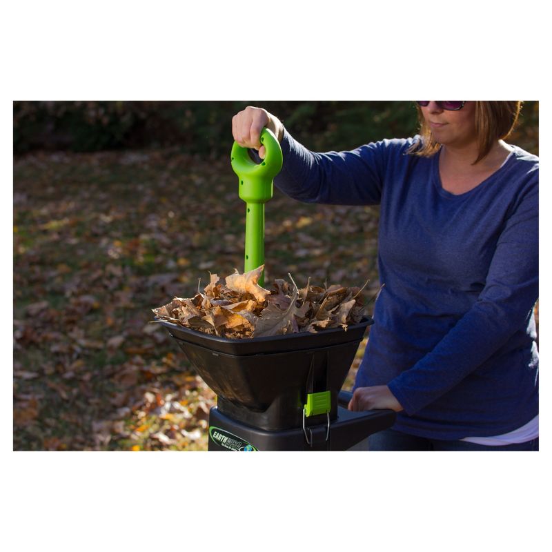 120 Volts, 60Hz, 15 Amp, 1800 Watts Corded Chipper Shredder - Gray - Earthwise