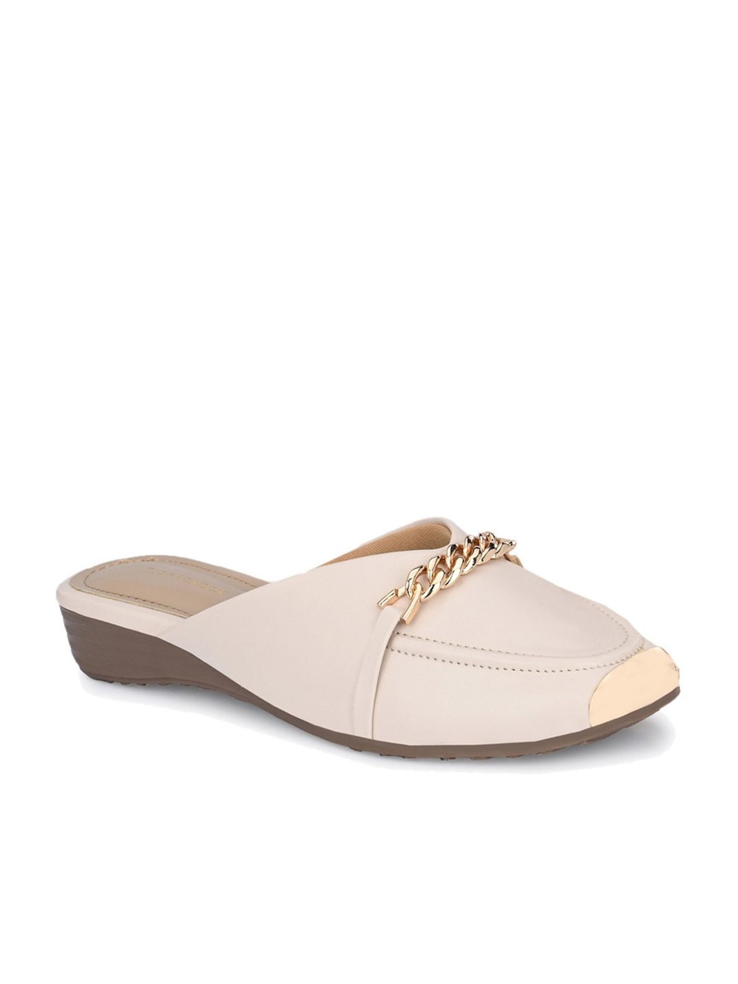 Clog London Women's Off White Mule Shoes