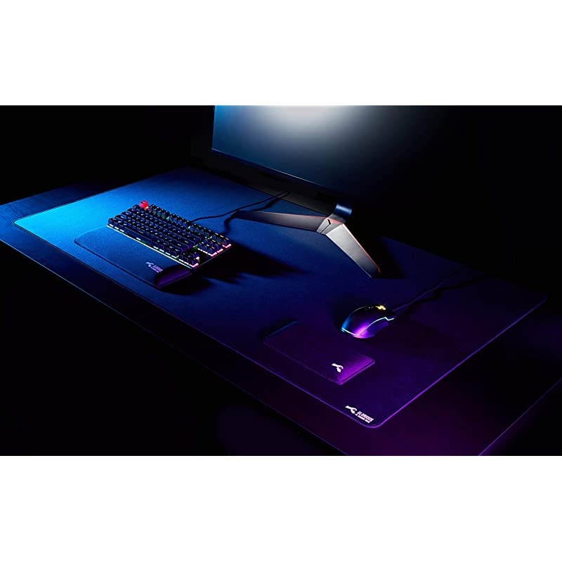 3XL Extended Gaming Mouse MatPad Large Wide 3XL Extended Black Cloth Mousepad Stitched Edges | 24x48 G3XL