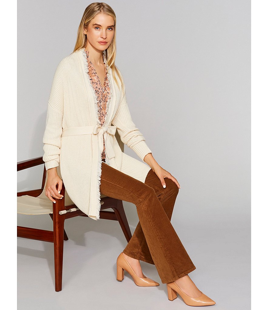 Antonio Melani Maisee Long Sleeve Fringe Cardigan