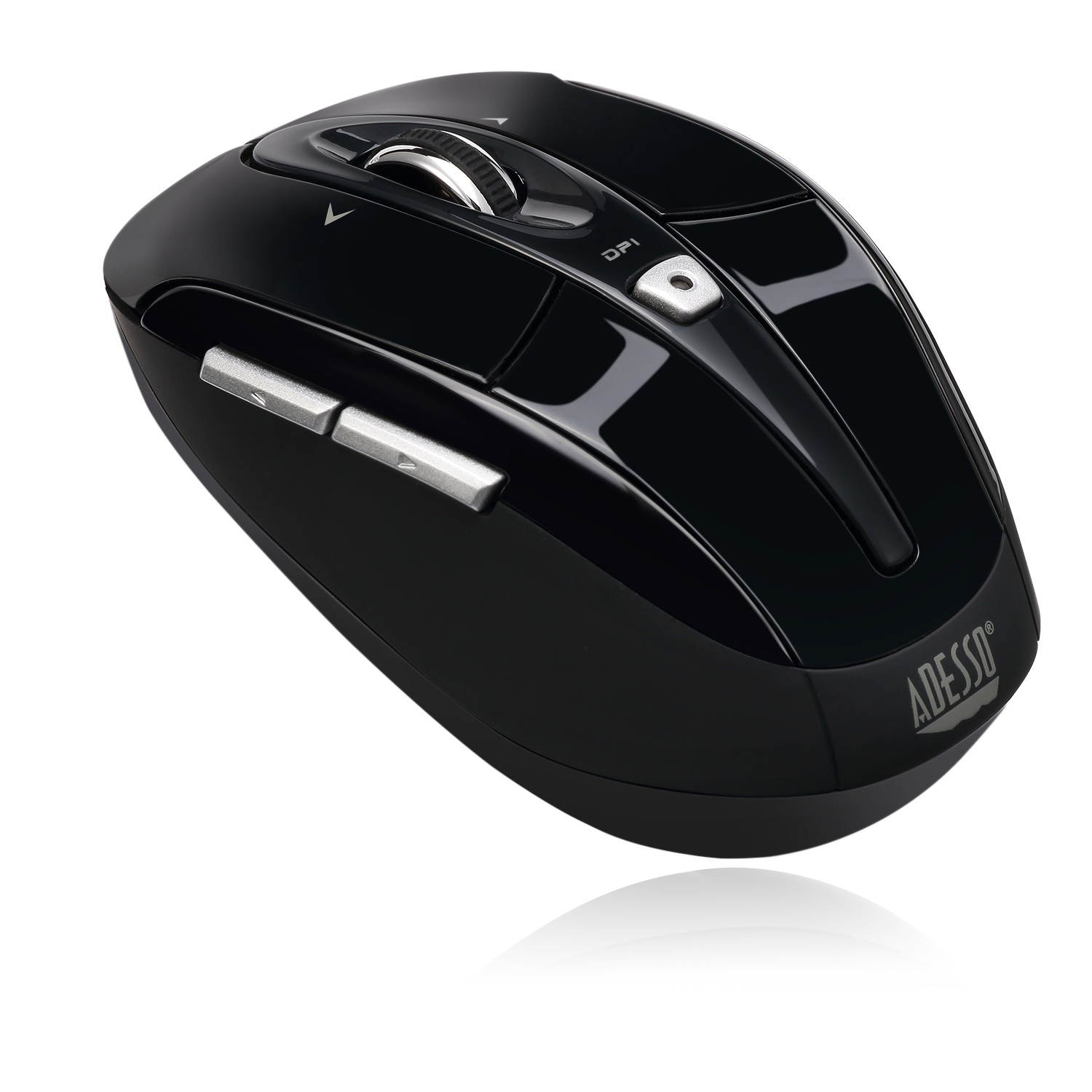 2.4 GHz Wireless Programmable Nano Mouse Black 6 Buttons Tilt Wheel USB RF Wireless Optical 1600 dpi Mouse