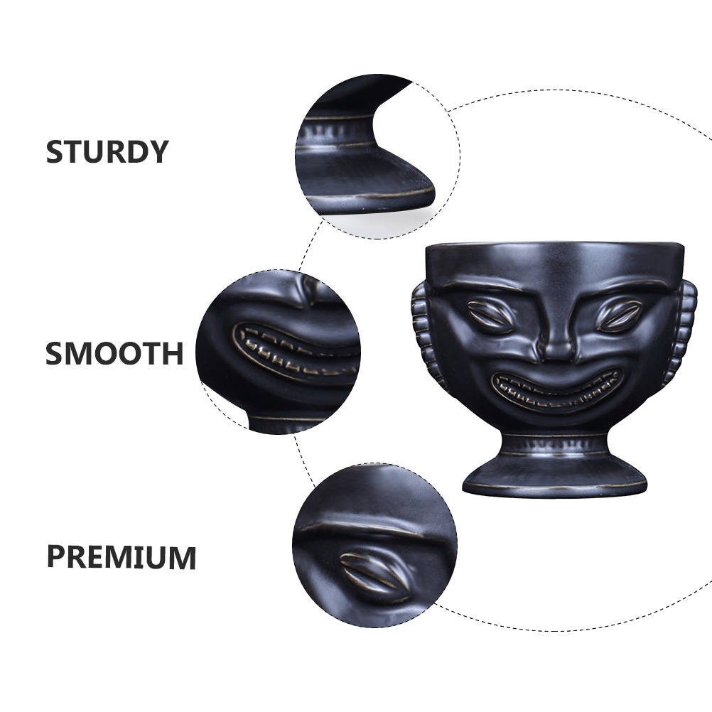 1PC Retro Creative Ceramic Cup Hawaiian Wine Cup Creative Vintage Ceramic Cup for Home Bar