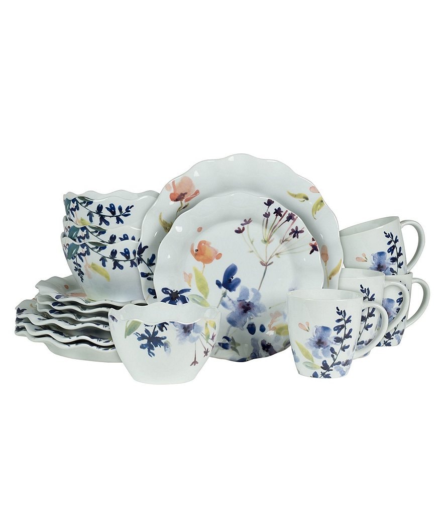 Fitz and Floyd Floral Splash 16-piece Place Setting