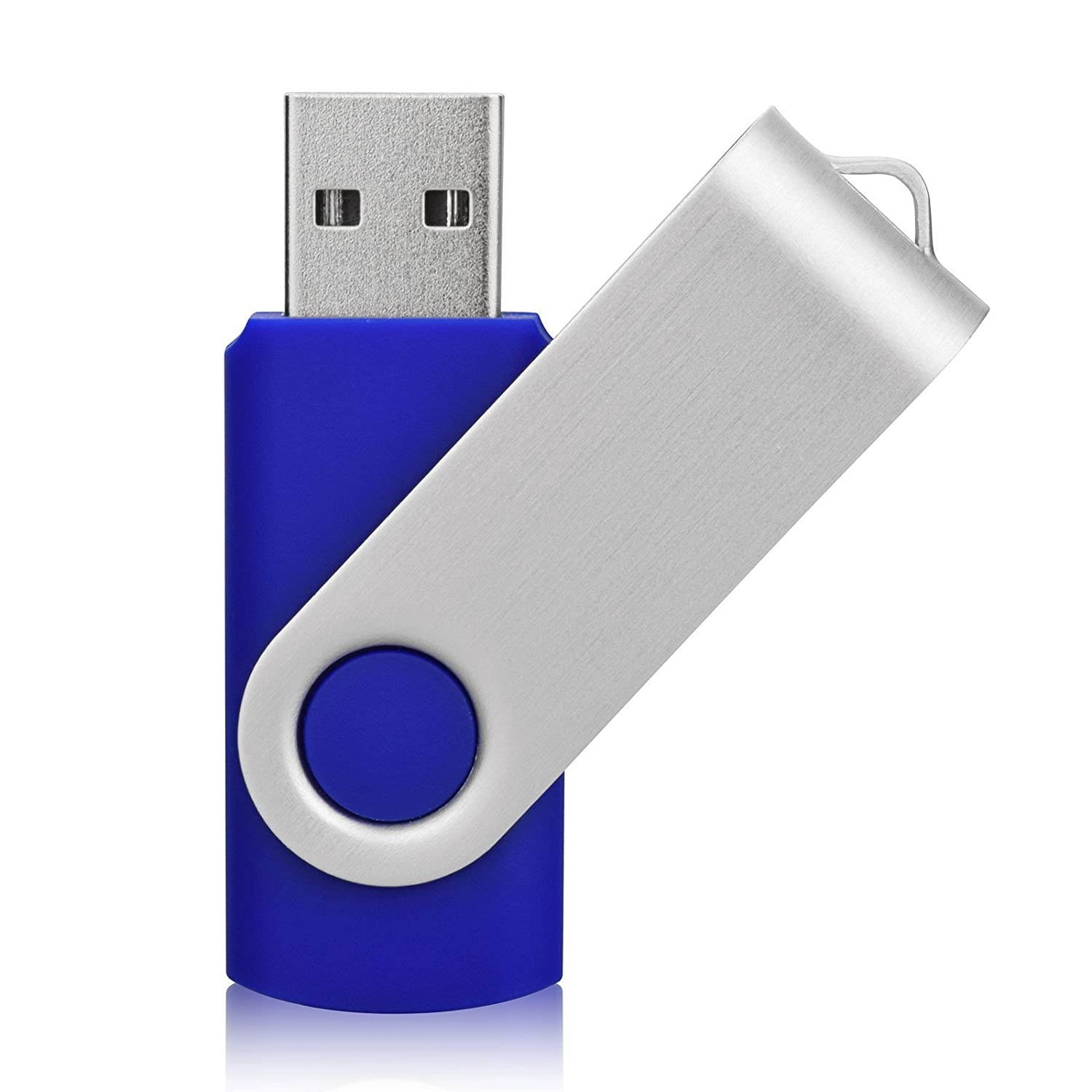 KEXIN 5 Pack 8GB USB 2.0 Flash Drive Bulk Thumb Drive Memory Stick Jump Drive Zip Drive, 5 Colors (Black, Blue, Green, White, Red)