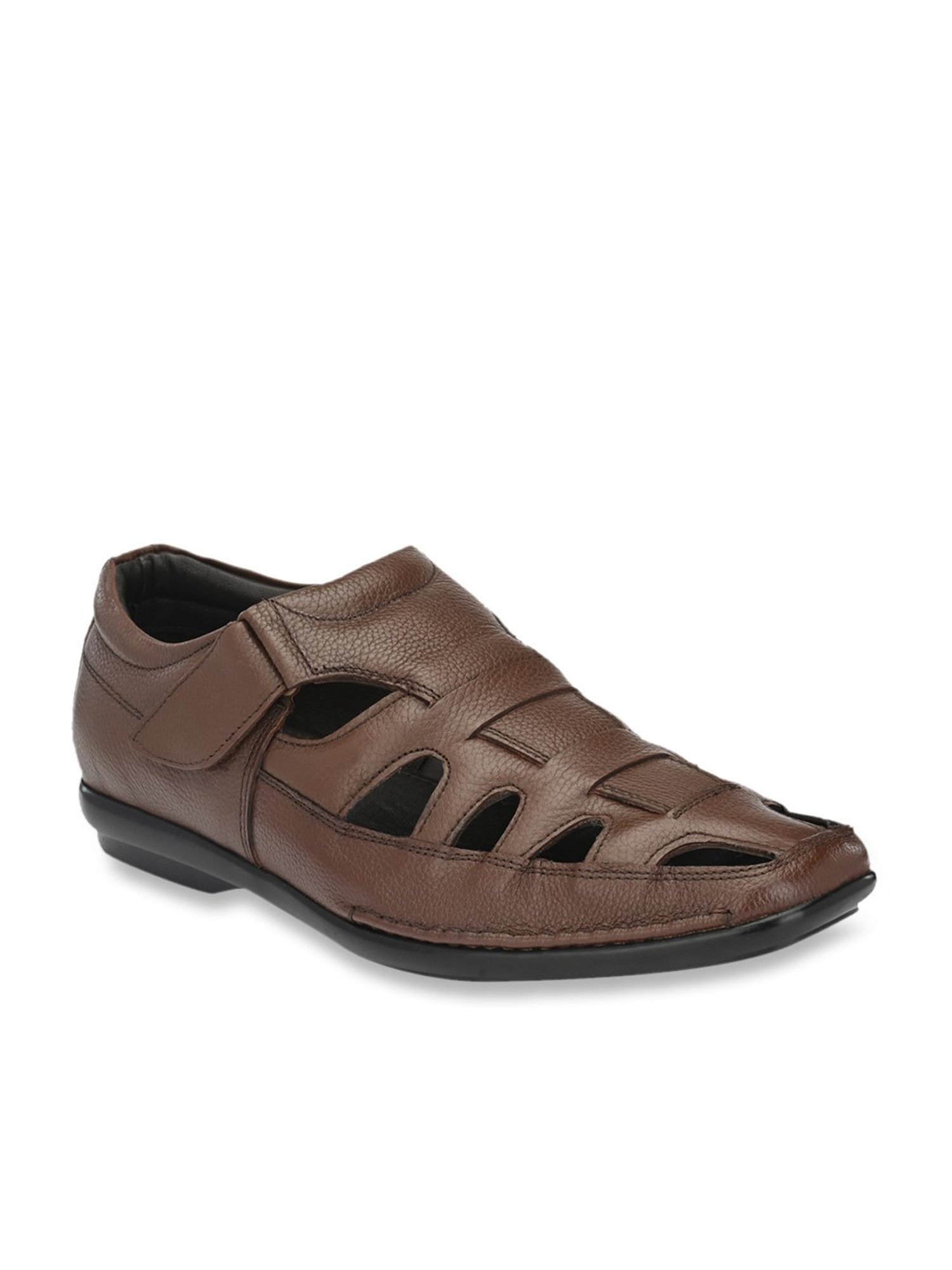 Delize Men's Brown Fisherman Sandals
