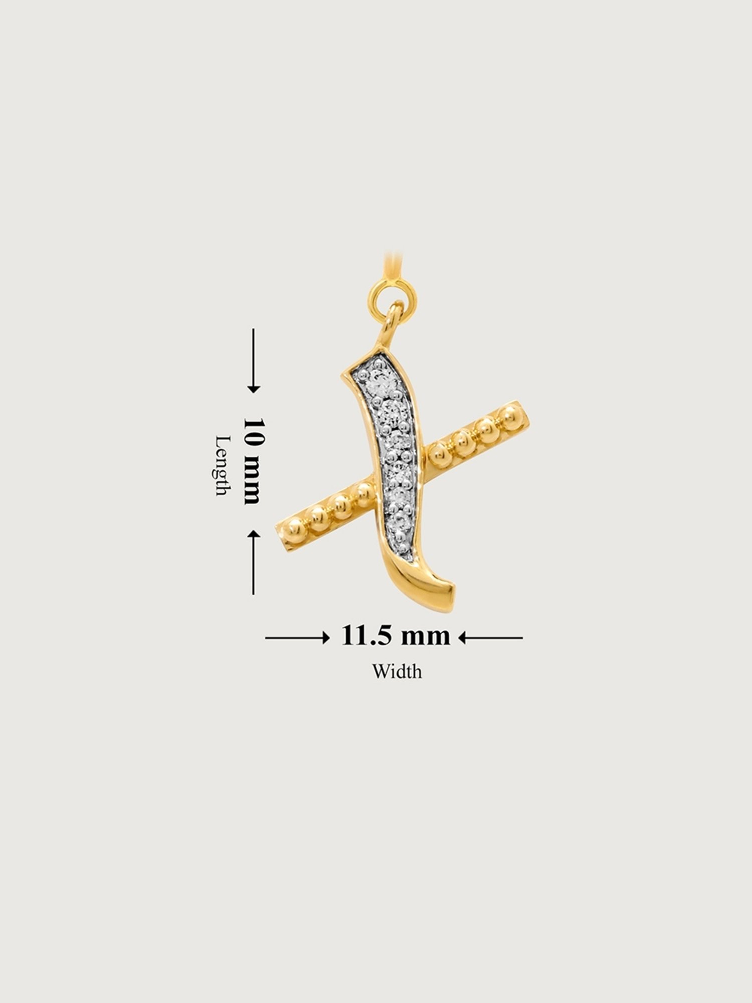 Mia Sutra DIY with Alphabet Charms- X